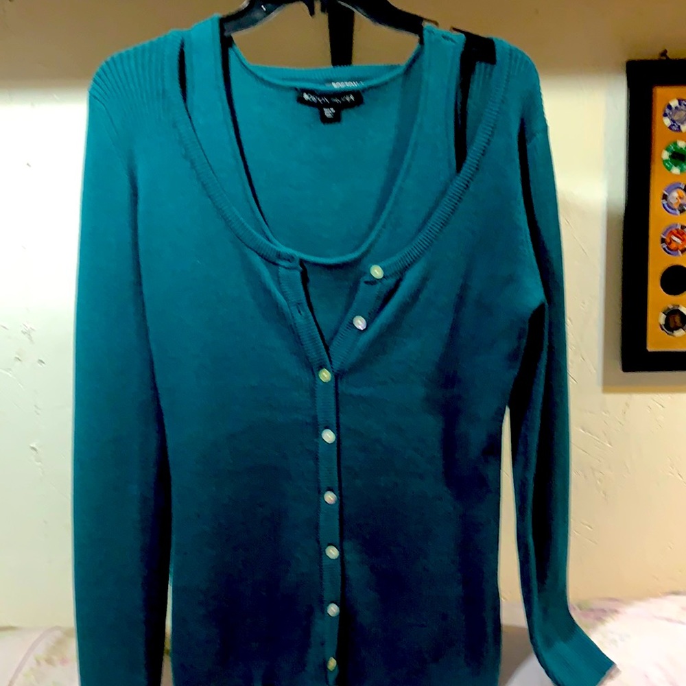 Two piece Boston Proper cardigan sweater set
